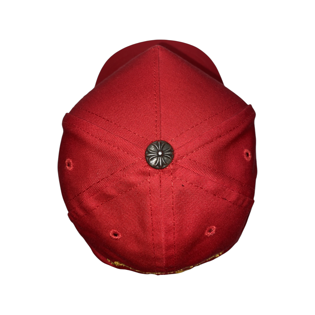 Chrome Hearts 'CH' Silver Button Hat Red (2022) — The Pop-Up📍